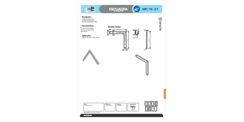 FICHA ESCUADRA ALINEACIÓN MP 12 01