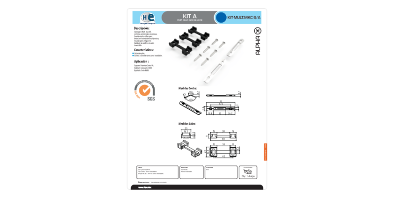 FICHAS KIT MULT MAC 6 A